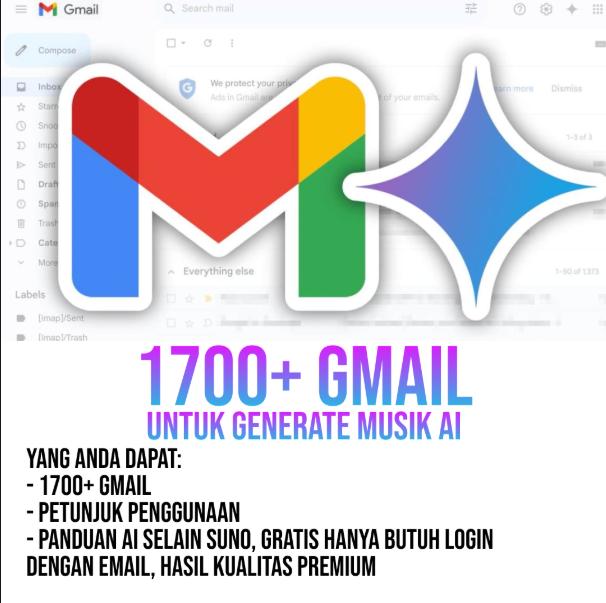 Promo Gmail generate lagu AI